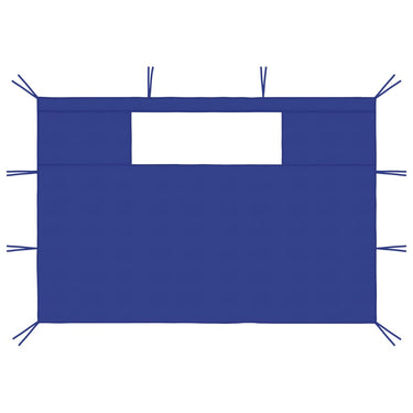 Vidaxl prieelzijwanden met ramen 2 st blauw