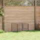 Vidaxl hondenkennel 100x100x70 cm staal zwart
