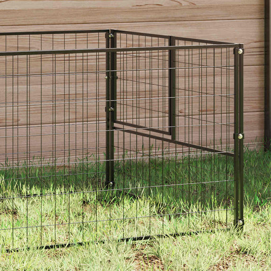Vidaxl hondenkennel 200x100x70 cm staal zwart