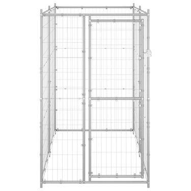 Vidaxl hondenkennel voor buiten 110x220x180 cm gegalvaniseerd staal