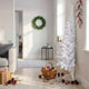 Vidaxl kunstkerstboom met standaard half 150 cm pvc wit
