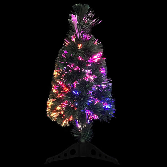 Vidaxl kunstkerstboom met standaard en led smal 64 cm glasvezel