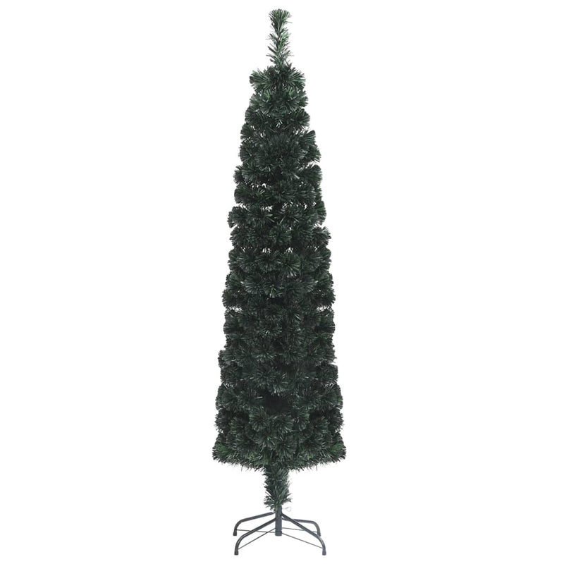 Load image into Gallery viewer, Vidaxl kunstkerstboom met standaard smal 210 cm glasvezel
