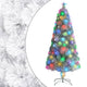 Vidaxl kunstkerstboom met verlichting 150 cm glasvezel wit