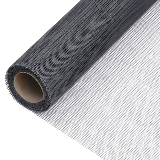 Vidaxl gaas 112x2000 cm glasvezel grijs