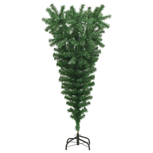 VidaXL Kunstkerstboom omgekeerd met standaard 120 cm groen