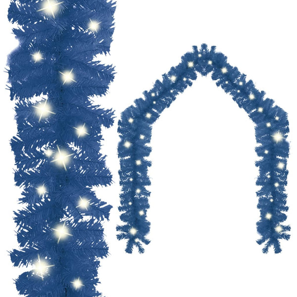 VidaXL Kerstslinger met LED-lampjes 5 m blauw