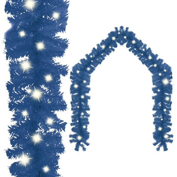 VidaXL Kerstslinger met LED-lampjes 10 m blauw