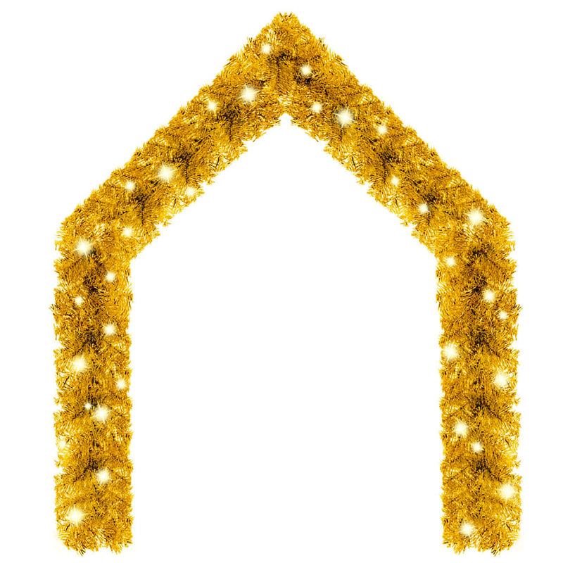 Load image into Gallery viewer, Vidaxl kerstslinger met led-lampjes 20 m goudkleurig
