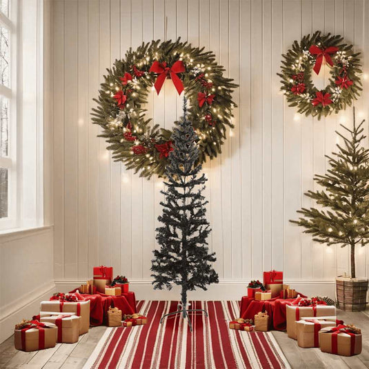 Vidaxl kerstboom smal 150 cm zwart