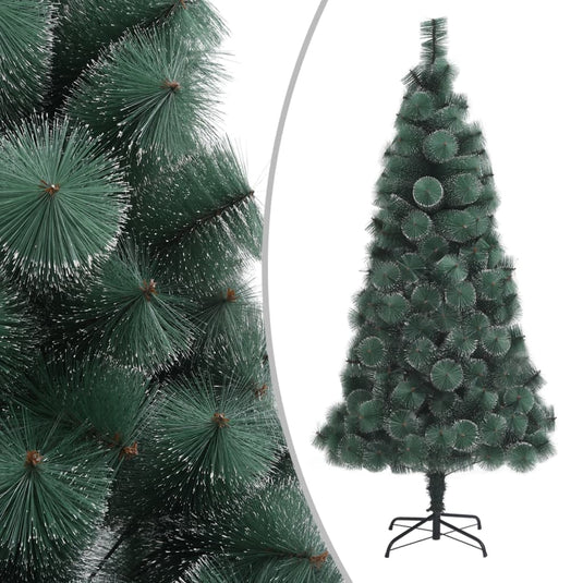 VidaXL Kunstkerstboom met standaard 210 cm PET groen