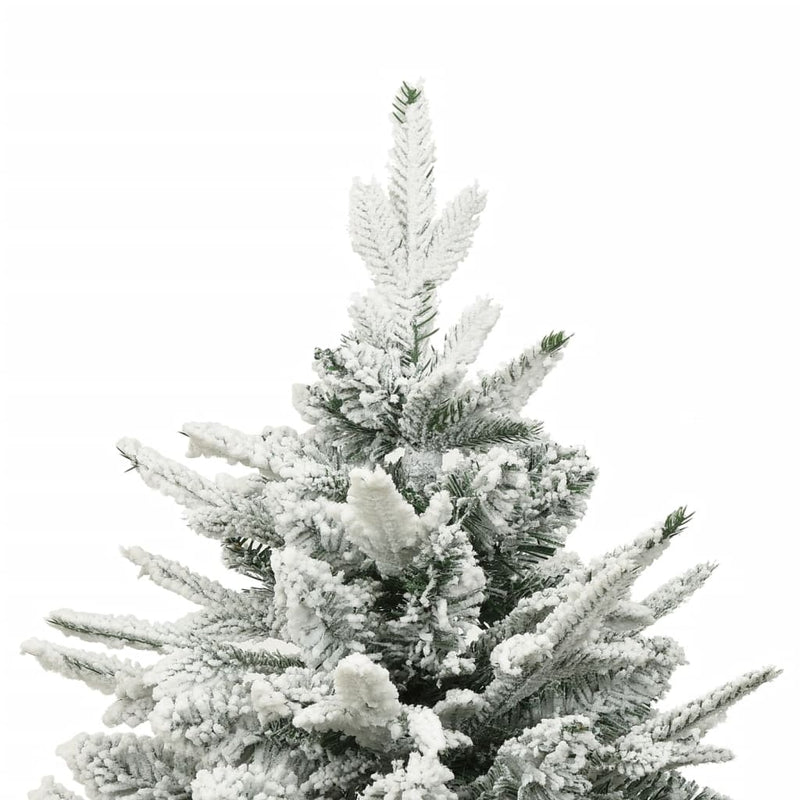 Load image into Gallery viewer, VidaXL Kunstkerstboom met sneeuwvlokken 150 cm PVC en PE groen
