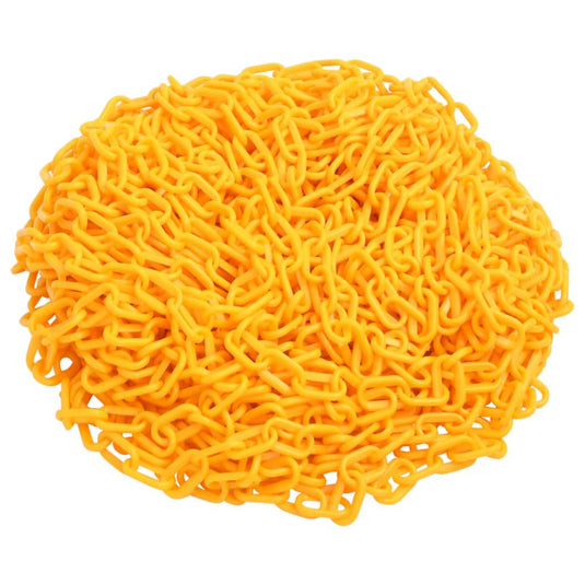 Vidaxl veiligheidsketting ø 6 mm 100 m kunststof geel