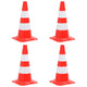 Vidaxl verkeerskegels 4 st reflecterend 50 cm rood en wit