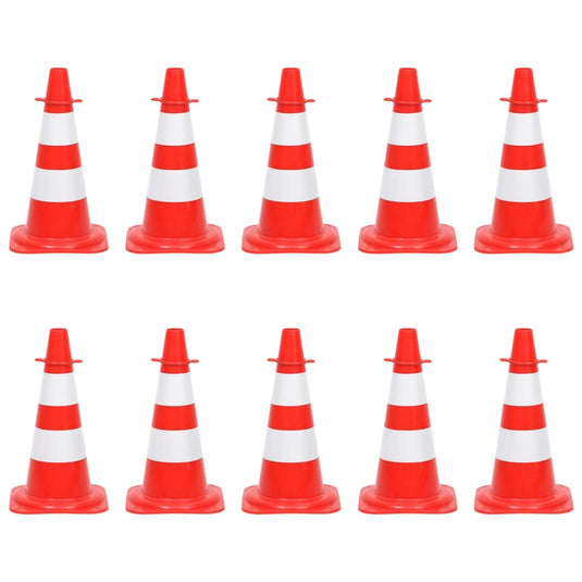 Vidaxl kegelset met ketting 10 m rood en wit