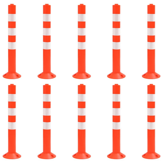 Vidaxl verkeerspalen 10 st 75 cm pe