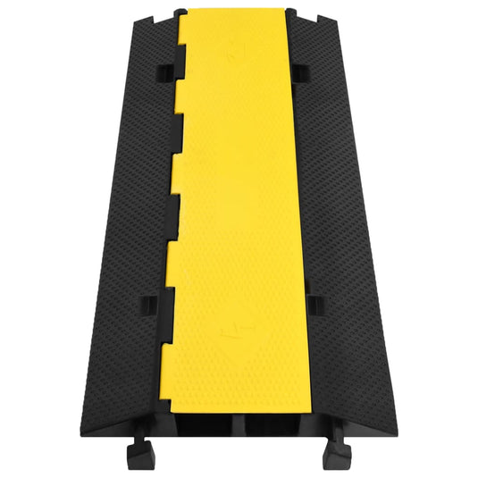 Vidaxl kabelbeschermer drempel met 2 tunnels 100 cm rubber