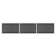 VidaXL Schuttingpanelenset 526x105 cm HKC zwart