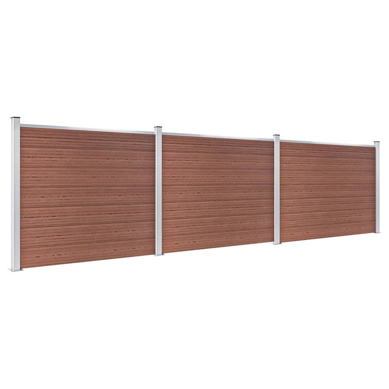 Load image into Gallery viewer, VidaXL Schuttingpanelenset 526x146 cm HKC bruin
