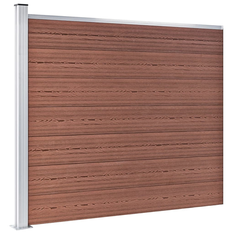 Load image into Gallery viewer, VidaXL Schuttingpanelenset 526x146 cm HKC bruin
