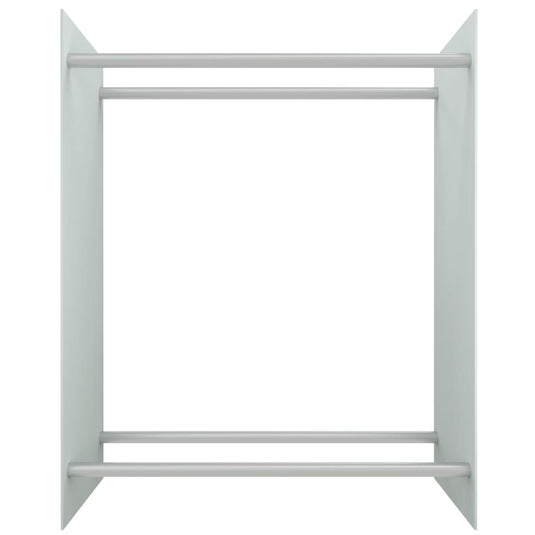 Vidaxl haardhoutrek 80x35x100 cm gehard glas wit