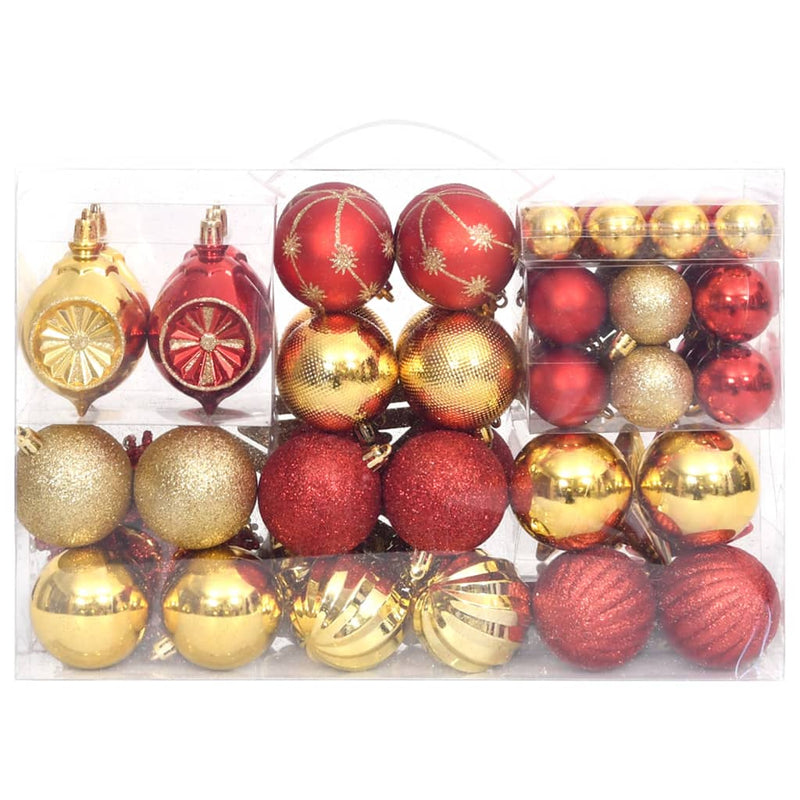 Load image into Gallery viewer, VidaXL 108-delige Kerstballenset goud en rood
