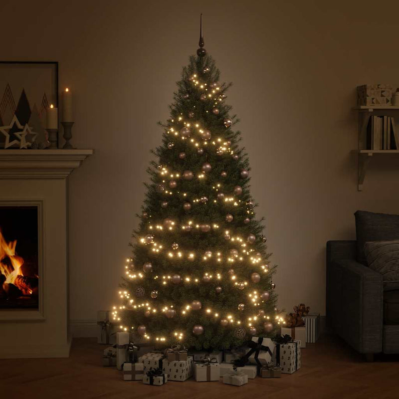 Load image into Gallery viewer, VidaXL 61-delige Kerstballenset met piek en 150 LED's roségoud
