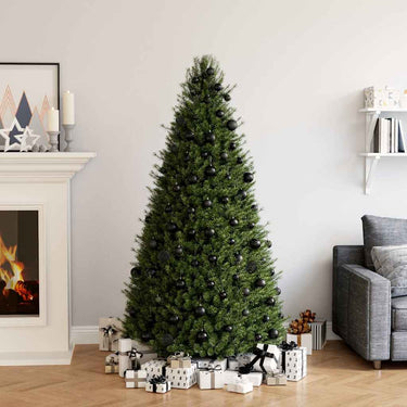 Vidaxl 100-delige kerstballenset zwart