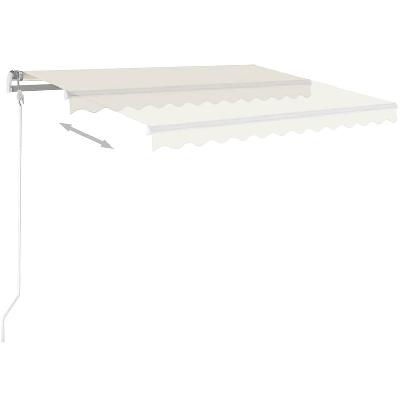 Afbeelding laden in galerijviewer, Vidaxl luifel automatisch met led en windsensor 300x250 cm crèmekleur
