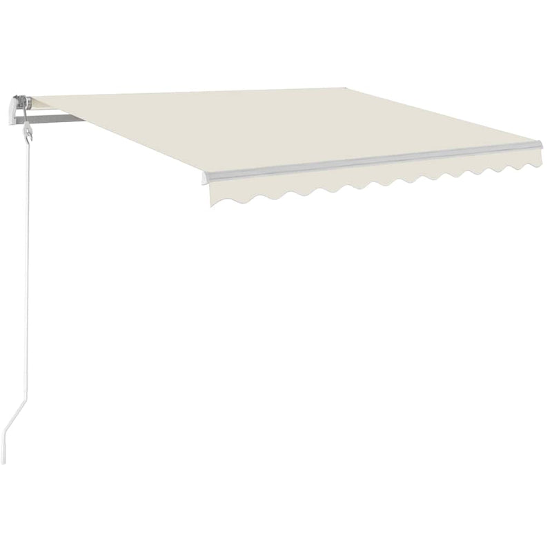 Load image into Gallery viewer, Vidaxl luifel automatisch met led en windsensor 350x250 cm crèmekleur
