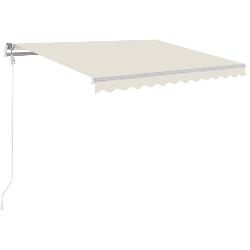 Load image into Gallery viewer, Vidaxl luifel automatisch met led en windsensor 350x250 cm crèmekleur
