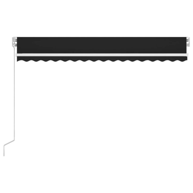 Load image into Gallery viewer, Vidaxl luifel handmatig uittrekbaar met led 400x300 cm antracietkleur
