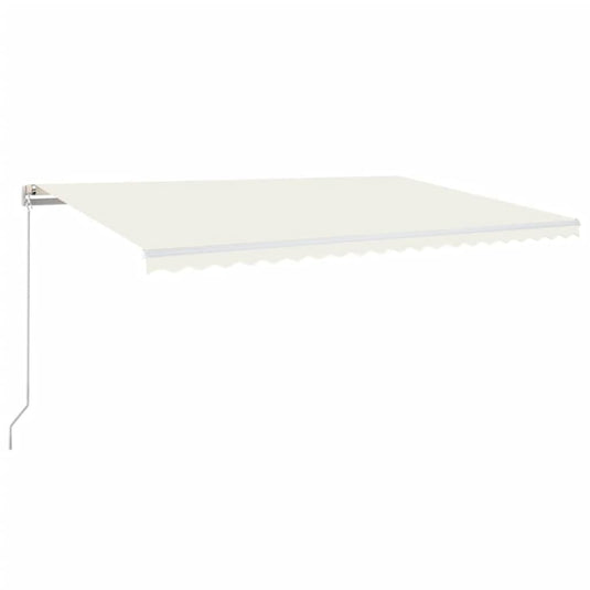 VidaXL Luifel handmatig uittrekbaar 500x300 cm crèmekleurig