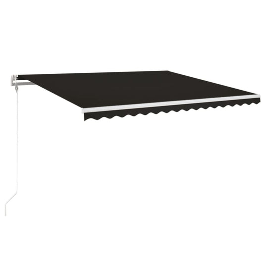 VidaXL Luifel automatisch uittrekbaar 450x350 cm antracietkleurig