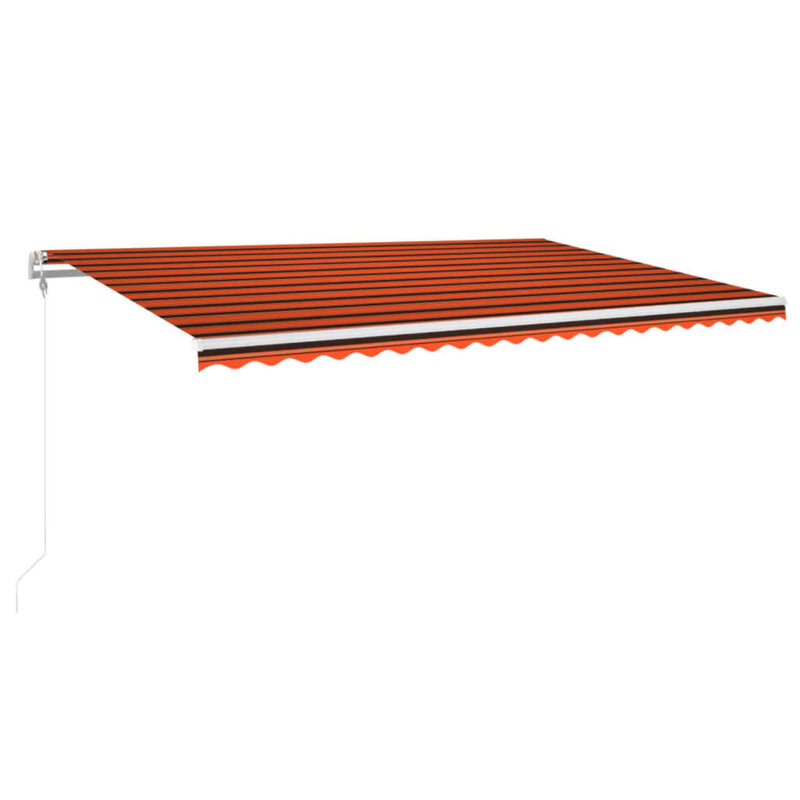 Load image into Gallery viewer, VidaXL Luifel automatisch uittrekbaar 500x350 cm oranje en bruin
