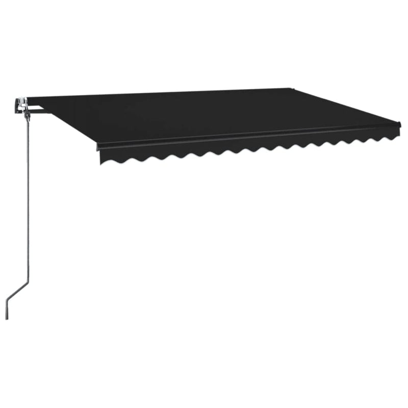 Load image into Gallery viewer, VidaXL Luifel automatisch met LED en windsensor 450x350 cm antraciet
