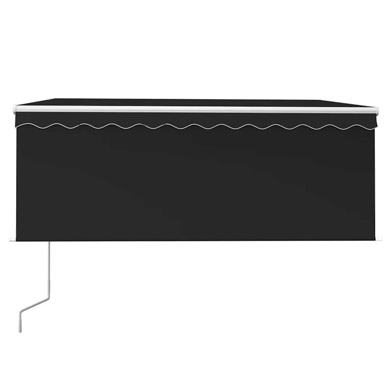 Load image into Gallery viewer, VidaXL Luifel automatisch uittrekbaar rolgordijn 3,5x2,5 m antraciet
