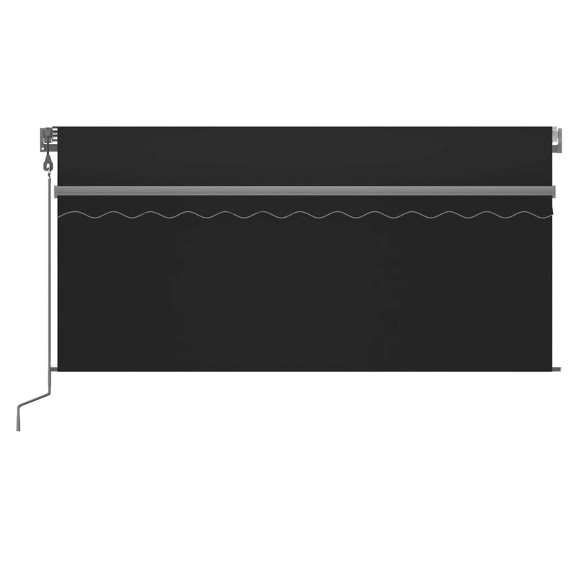 Load image into Gallery viewer, VidaXL Luifel met rolgordijn, LED en windsensor 3,5x2,5 m antraciet
