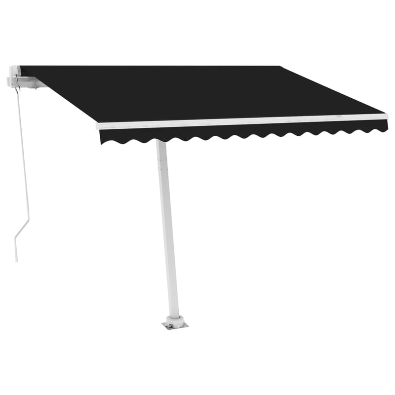 Load image into Gallery viewer, VidaXL Luifel vrijstaand handmatig uittrekbaar 300x250 cm antraciet
