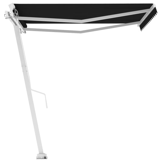 VidaXL Luifel vrijstaand handmatig uittrekbaar 350x250 cm antraciet