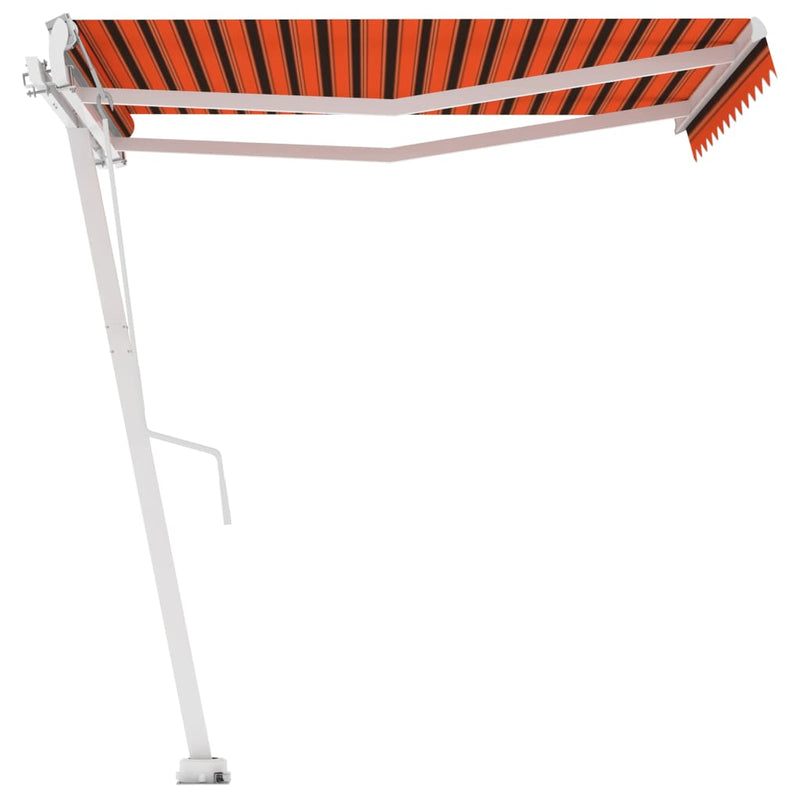 Load image into Gallery viewer, VidaXL Luifel vrijstaand automatisch 350x250 cm oranje en bruin
