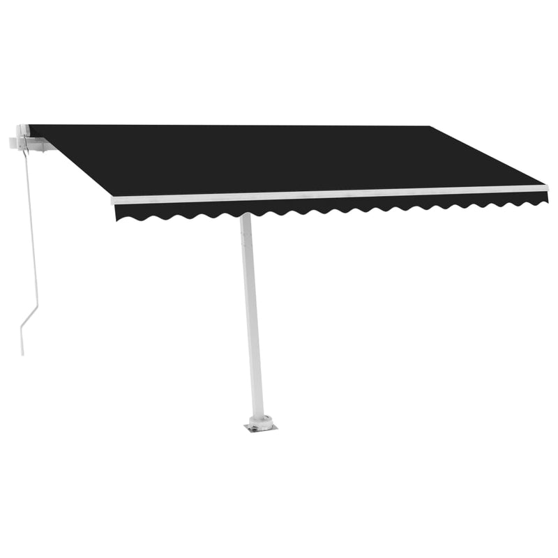 Load image into Gallery viewer, VidaXL Luifel vrijstaand handmatig uittrekbaar 400x300 cm antraciet
