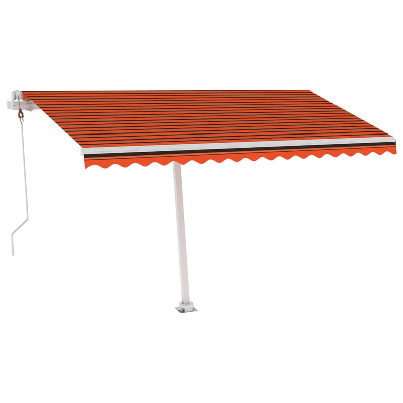 Load image into Gallery viewer, VidaXL Luifel vrijstaand automatisch 400x300 cm oranje en bruin
