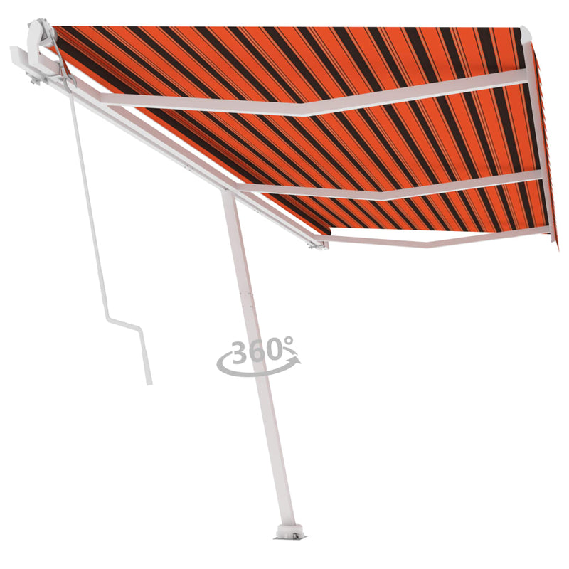 Load image into Gallery viewer, VidaXL Luifel vrijstaand automatisch 600x300 cm oranje en bruin
