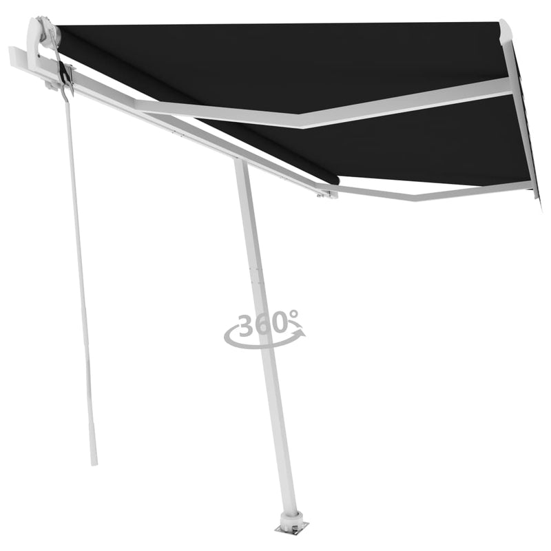 Load image into Gallery viewer, VidaXL Luifel vrijstaand automatisch 400x350 cm antracietkleurig
