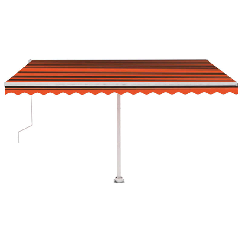 Load image into Gallery viewer, VidaXL Luifel vrijstaand automatisch 400x350 cm oranje en bruin
