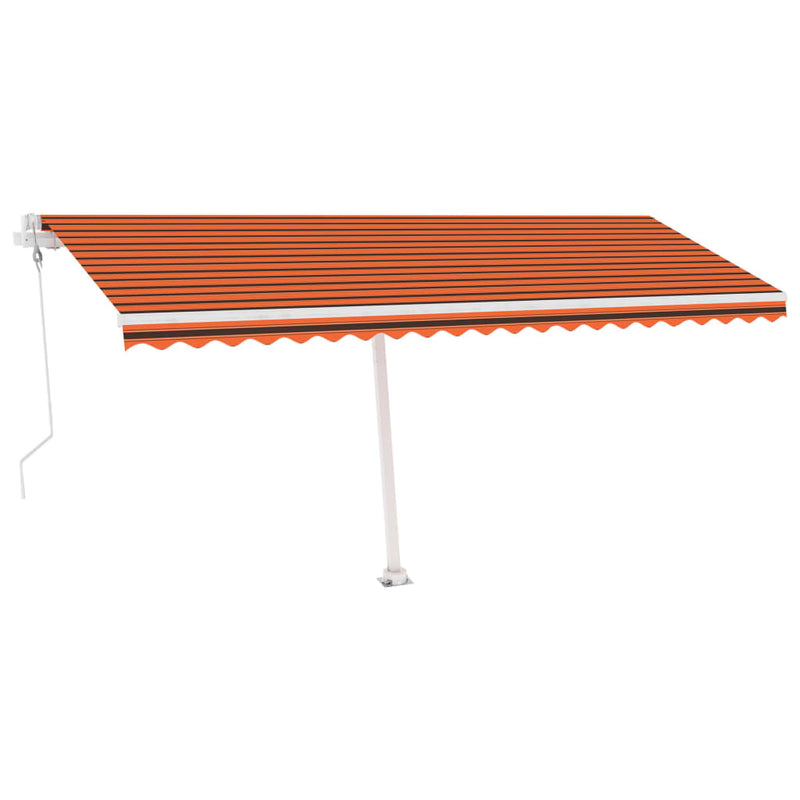 Load image into Gallery viewer, VidaXL Luifel vrijstaand automatisch 500x350 cm oranje en bruin
