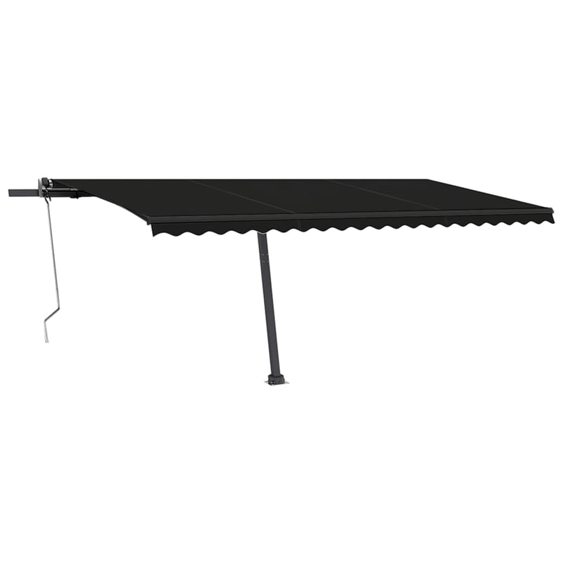 Load image into Gallery viewer, VidaXL Luifel automatisch met LED en windsensor 500x350 cm antraciet
