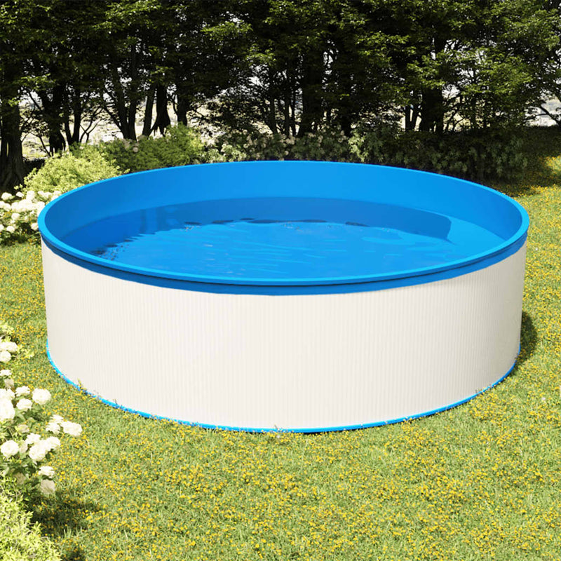 Load image into Gallery viewer, VidaXL Splasher pool met hangende skimmer en pomp 350x90 cm wit

