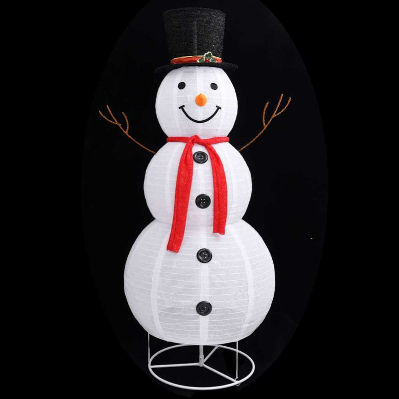 Load image into Gallery viewer, Vidaxl decoratieve sneeuwpop led 180 cm luxe stof
